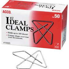 Ideal Clamps, #2, Smooth, Silver, 50/box