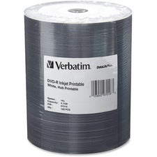 Verbatim 97016 DVD Recordable Media - DVD-R - 16x - 4.70 GB - 100 Pack Wrap - Inkjet Printable