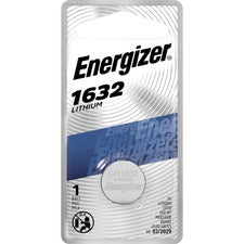 Energizer 1632 Lithium Coin Battery, 1 Pack - For Toy, Heart Rate Monitor, Glucose Monitor, Keyless Entry, Game, Keyfob Transmitter, Watch, Remote Control - CR1632 - 3 V DC - 130 mAh - Lithium Manganese Dioxide (Li-MnO2) - 1 Pack