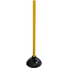 Genuine Joe Value Plus Plunger - 5.75" Cup Diameter - 23" Length - Yellow - Toilet, Drain, Pipe