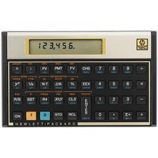 Roylco HP 12C Financial Calculator - 120 Functions - Rate Set Feature, Built-in Memory, LCD Display - 1 Line(s) - 10 Digits - LCD - Battery Powered - Battery Included - 5" x 3.1" x 0.5" - Black - Plastic, Brushed Aluminum - 1 Each