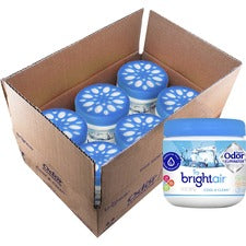 Super Odor Eliminator, Cool And Clean, Blue, 14 Oz Jar, 6/carton