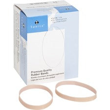 Business Source Premium Quality Rubber Bands - 3.5" Length - 250 mil Thickness - 106 / Pack - Natural