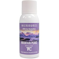 Microburst 3000 Refill, Mountain Peaks, 2 Oz Aerosol Spray, 12/carton