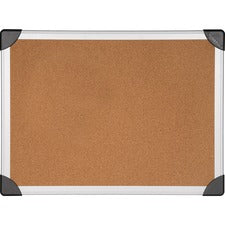 Lorell Mounting Aluminum Frame Corkboards - 36" Height x 48" Width - Cork Surface - Laminated, Resist Warping, Durable, Resilient - Aluminum Frame - 1 Each