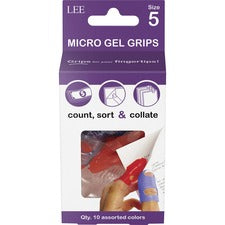 Tippi Micro-gel Fingertip Grips, Size 5, Small, Assorted, 10/pack