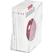 Optimizers Deluxe Plastic Magazine Rack, 5.25 X 9 X 11.13, Clear