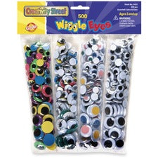 Creativity Street Wiggle Eyes Assortment - Craft - 500 Piece(s) - 500 / Pack - Assorted