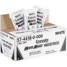 Model Magic Modeling Compound, 8 Oz Packs, 12 Packs, White, 6 Lbs