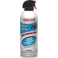 Maxell All-purpose Duster Canned Air - For Multipurpose - 10 fl oz - 1 Each - Blue, White