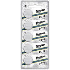 Energizer Industrial 2016 Lithium Batteries - For Industrial, Digital Thermometer, Glucose Monitor, Laser Pointer - CR2016 - 100 mAh - 3 V - 5 / Pack