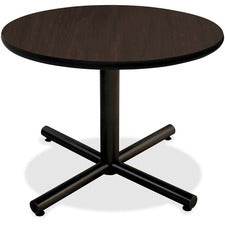 Lorell Hospitality Espresso Laminate Round Tabletop - Round Top - 1" Table Top Thickness x 36" Table Top Diameter - Assembly Required - Espresso, High Pressure Laminate (HPL) - Particleboard