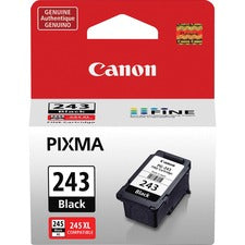 Canon PG-243 Original Inkjet Ink Cartridge - Pigment Black - 1 Each - 180 Pages