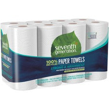100% Recycled Paper Kitchen Towel Rolls, 2-ply, 11 X 5.4, 156 Sheets/rolls, 32 Rolls/carton