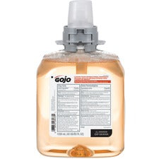 Gojo&reg; FMX-12 Refill Foam Antibacterial Handwash - Fresh Fruit Scent - 42.3 fl oz (1250 mL) - Bacteria Remover - Hand - Amber - Triclosan-free - 1 Each
