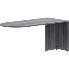 Lorell Weathered Charcoal Laminate Desking - 66" x 30"29.5" Desk, 1" Top - Finish: Weathered Charcoal Laminate