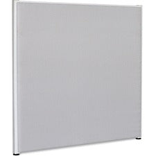 Lorell Gray Fabric Panels - 60.8" Width x 60" Height - Steel Frame - Gray - 1 Each