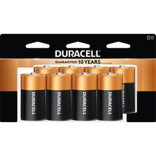Coppertop Alkaline D Batteries, 8/pack
