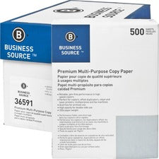 Business Source Premium Multipurpose Copy Paper - 92 Brightness - Letter - 8 1/2" x 11" - 20 lb Basis Weight - 200000 / Pallet - Acid-free