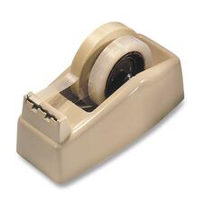 Scotch Heavy-Duty Dispenser - Holds Total 2 Tape(s) - 3" Core - Refillable - Plastic - Beige - 1 Each