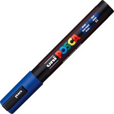 uni&reg; Posca PC-5M Paint Markers - Medium Marker Point - Blue Water Based, Pigment-based Ink - 6 / Pack