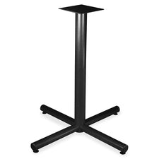 Lorell Hospitality Table Bistro-Height X-leg Table Base - Black X-shaped Base - 40.75" Height x 36" Width - Assembly Required