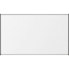 Lorell Marker Board - 96" (8 ft) Width x 48" (4 ft) Height - Porcelain Enameled Steel Surface - Satin Aluminum Frame - 1 Each