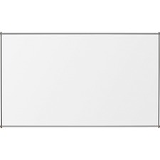 Lorell Marker Board - 48" (4 ft) Width x 36" (3 ft) Height - Porcelain Enameled Steel Surface - Satin Aluminum Frame - 1 Each