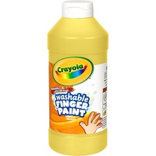 Crayola Washable Finger Paint - 16 fl oz - 1 Each - Yellow