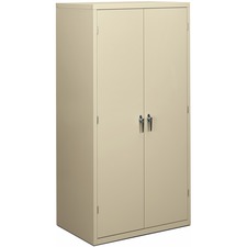 Assembled Storage Cabinet, 36w X 24.25d X 71.75h, Putty