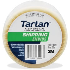 Tartan General-Purpose Packaging Tape - 54.60 yd Length x 1.88" Width - 1.9 mil Thickness - 3" Core - Synthetic Rubber Resin - 1.90 mil - Rubber Resin Backing - 1 / Roll - Clear