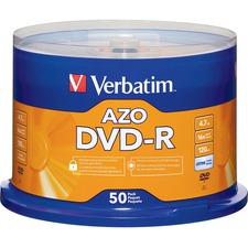Dvd-r Recordable Disc, 4.7 Gb, 16x, Spindle, Silver, 50/pack