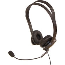 Zum3500 Binaural Over The Head Usb Headset, Black