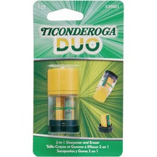 Ticonderoga DUO Manual Pencil Sharpener - Multicolor - 1 Each