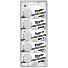 Energizer Industrial 2032 Lithium Batteries - For Digital Thermometer, Glucose Monitor, Laser Pointer - CR2032 - 254 mAh - 3 V - 5 / Pack