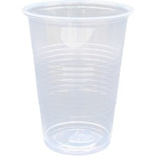 Genuine Joe Translucent Plastic Beverage Cups - 100 / Pack - 7 fl oz - 25 / Carton - Translucent - Plastic - Beverage, Cold Drink
