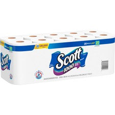 Standard Roll Bathroom Tissue, Septic Safe, 1-ply, White, 1,000 Sheets/roll, 20/pack, 2 Packs/carton