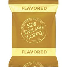 New England Coffee&reg; French Vanilla Coffee - Light/Medium - 2.5 oz Per Pack - 24 / Carton