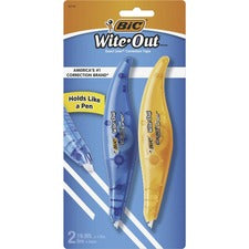 Wite-out Brand Exact Liner Correction Tape, Non-refillable, Blue/orange Applicators, 0.2" X 236", 2/pack