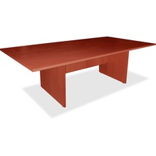 Lorell Essentials Series Cherry Conference Table - Cherry Rectangle, Laminated Top - Panel Leg Base - 2 Legs - 70.88" Table Top Width x 35.38" Table Top Depth x 1.25" Table Top Thickness - 29.50" Height - Assembly Required - Cherry