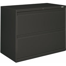 HON Brigade 800 H882 Lateral File - 36" x 19.3" x 28.4" - 2 Drawer(s) - Finish: Charcoal