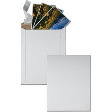 Photo/document Mailer, Cheese Blade Flap, Redi-strip Adhesive Closure, 9.75 X 12.5, White, 25/box