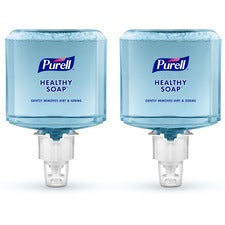 PURELL&reg; ES4 Professional HEALTHY SOAP Fresh Scent Foam - Cranberry Scent - 40.6 fl oz (1200 mL) - Dirt Remover, Kill Germs - Hand, Skin - Blue - Dye-free, Pleasant Scent, Bio-based, Phthalate-free, Paraben-free, Triclosan-free - 2 / Carton