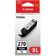 Canon PGI-270XL Original Ink Cartridge - Inkjet - Pigment Black - 1 Each
