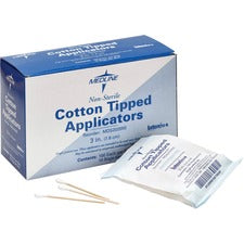 Non-sterile Cotton Tipped Applicators, Wood, 3", 1,000/box