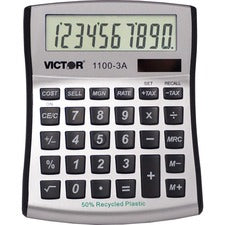 1100-3a Antimicrobial Compact Desktop Calculator, 10-digit Lcd