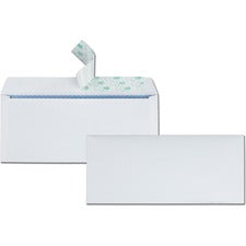 Redi-strip Security Tinted Envelope, #10, Commercial Flap, Redi-strip Heat-resistant Closure, 4.13 X 9.5, White, 500/box