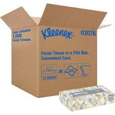 White Facial Tissue For Business, 2-ply, 125 Sheets/box, 12 Boxes/carton