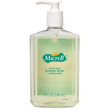Micrell Antibacterial Lotion Soap - Citrus Scent - 8 fl oz (236.6 mL) - Push Pump Dispenser - Kill Germs - Hand - Bio-based - 1 Each