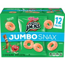 Keebler Jumbo Snax Cereal Snack - No High Fructose Corn Syrup - Apples & Cinnamon - 5.40 oz - 12 / Box